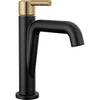 Nicoli Single-hole Bathroom Faucet 1L - Matte Black/Champagne Bronze