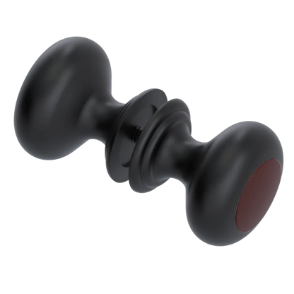 Rubinet Shower Door Knob (set) Matt Black