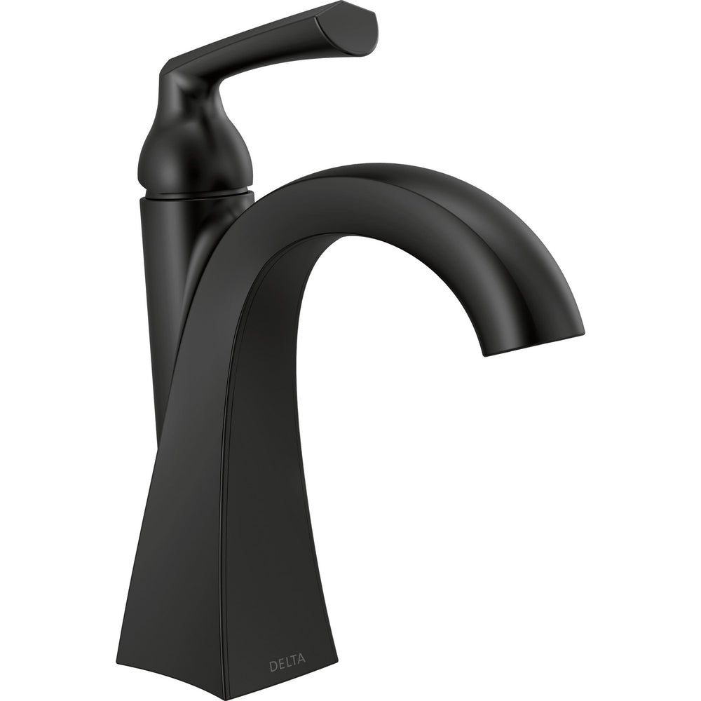 Pierce Single Handle Centreset Lavatory Faucet - Matte Black