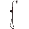 Rubinet Hand Held Shower Bidet with Extended Reach & Dual Function Spray Including Wall Bracket with Supply & Hose (Round) Oil Rubbed Bronze