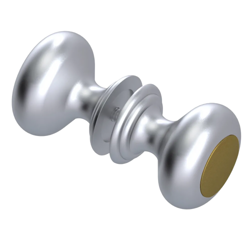 Rubinet Shower Door Knob (set) Satin Chrome
