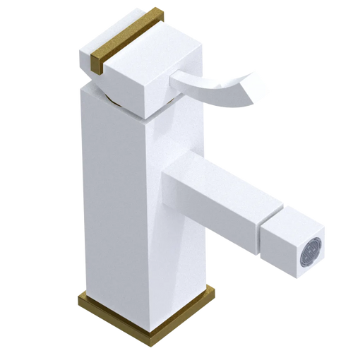 Rubinet Single Control Bidet Fitting (less drain) White
