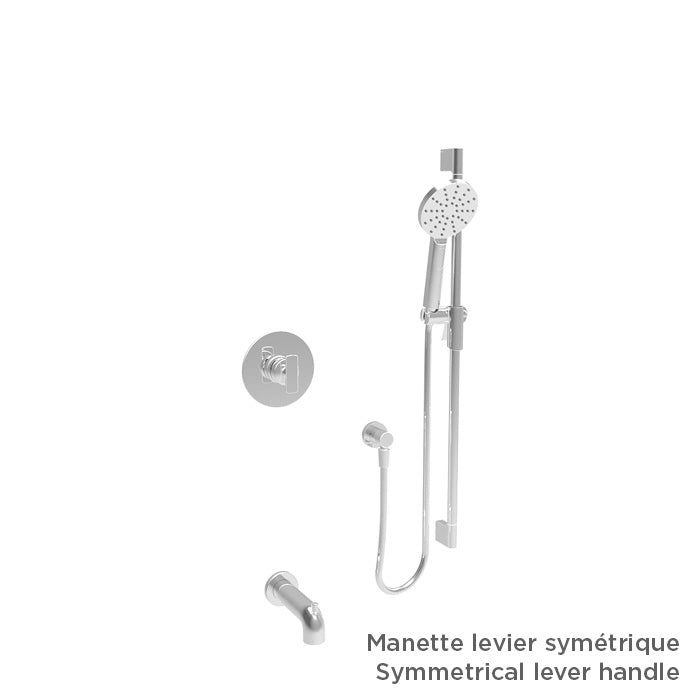 Baril Complete pressure balanced shower kit without handle