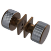 Rubinet Shower Door Knob (set) Tuscan Brass