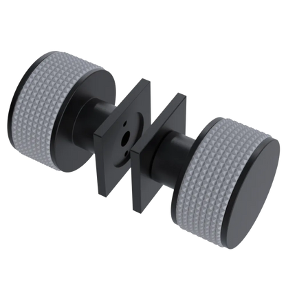 Rubinet Shower Door Knob (set) Matt Black