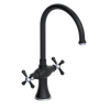Rubinet Two Handle Single Hole Kitchen Set Matt Black