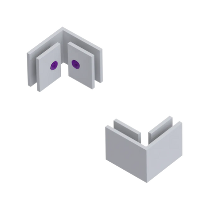 Rubinet 90 Glass to Glass White