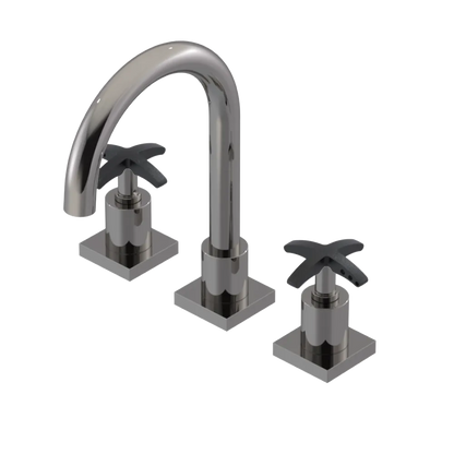 Rubinet Widespread Lav. Set. (less drain) Polished Nickel