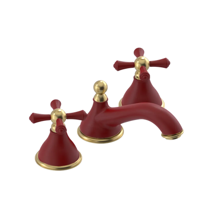 Rubinet Widespread Lav. Set. (less drain) Maroon
