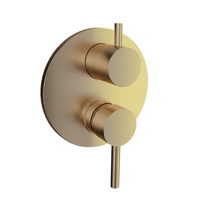 Baril Complete pressure balanced shower valve with 2-way diverter