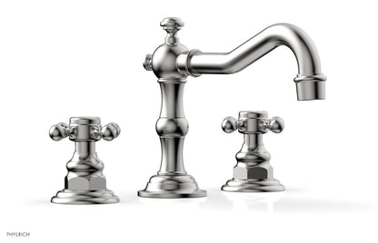 Phylrich HENRI Widespread Faucet - Cross Handles 161-01