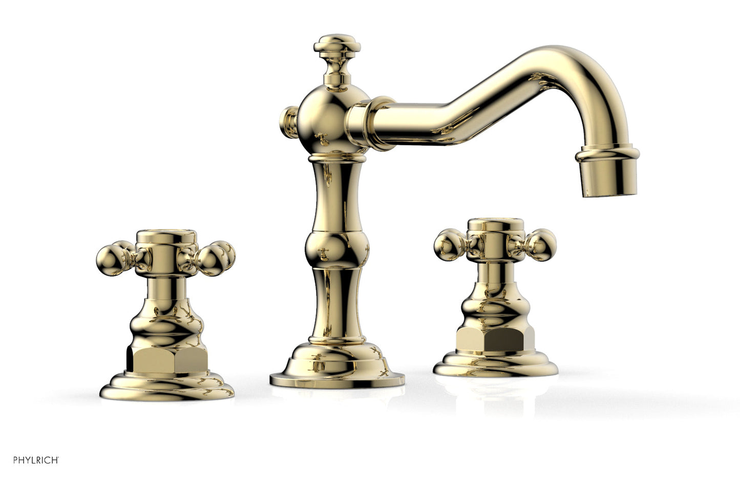 Phylrich HENRI Widespread Faucet - Cross Handles 161-01