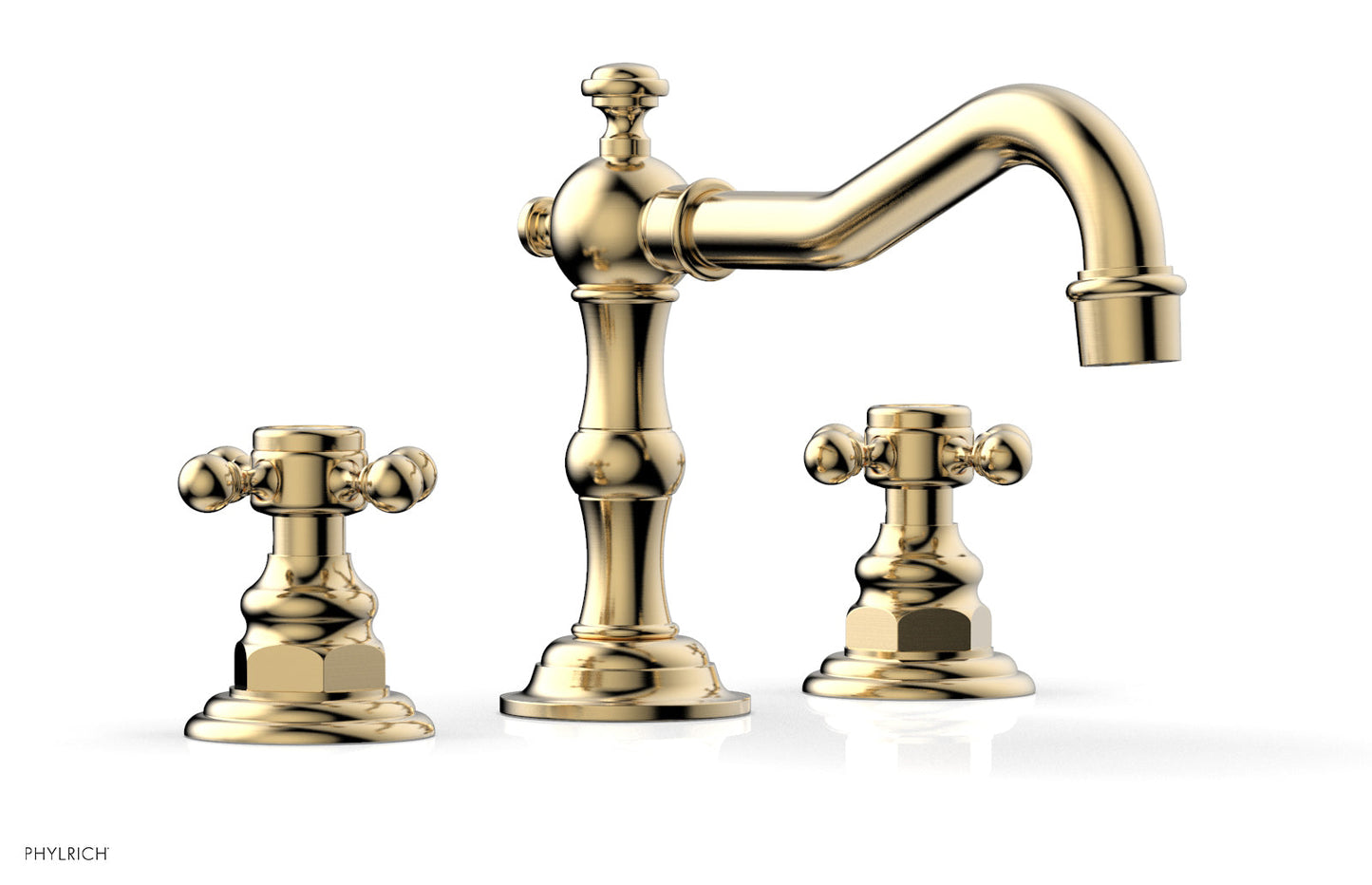 Phylrich HENRI Widespread Faucet - Cross Handles 161-01