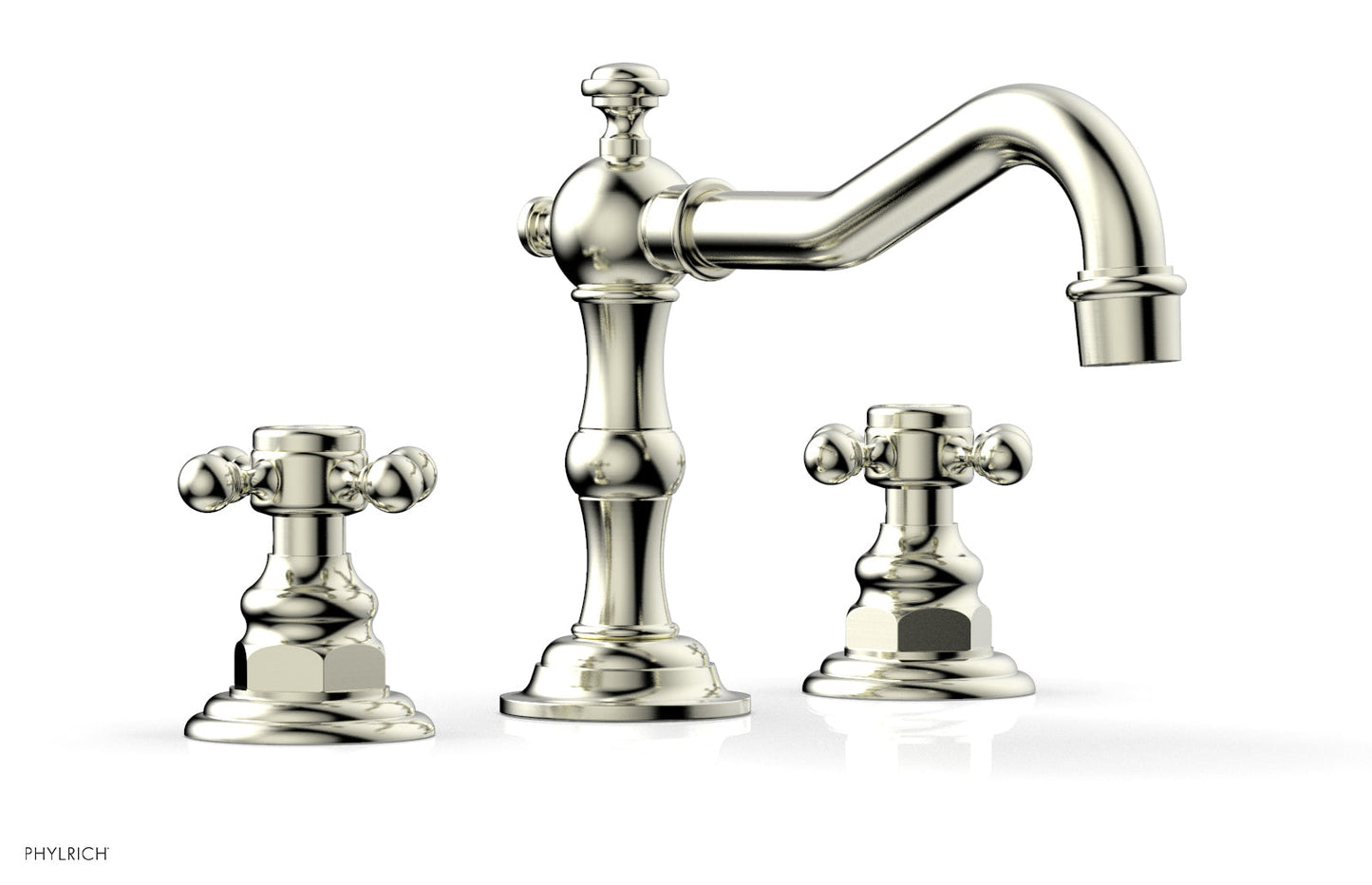 Phylrich HENRI Widespread Faucet - Cross Handles 161-01