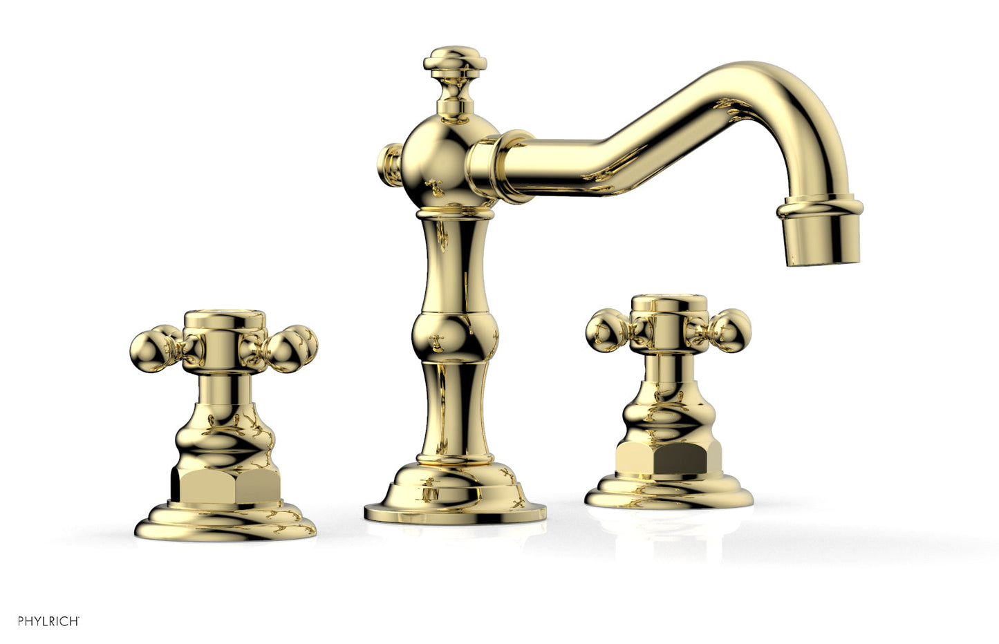 Phylrich HENRI Widespread Faucet - Cross Handles 161-01