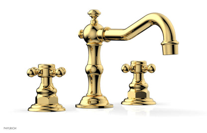Phylrich HENRI Widespread Faucet - Cross Handles 161-01