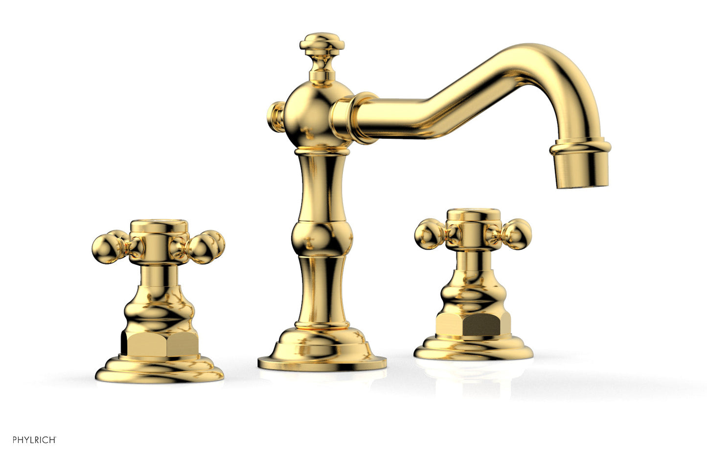 Phylrich HENRI Widespread Faucet - Cross Handles 161-01