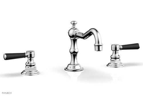 Phylrich HENRI Widespread Faucet - Satin Black Lever Handles 161-02