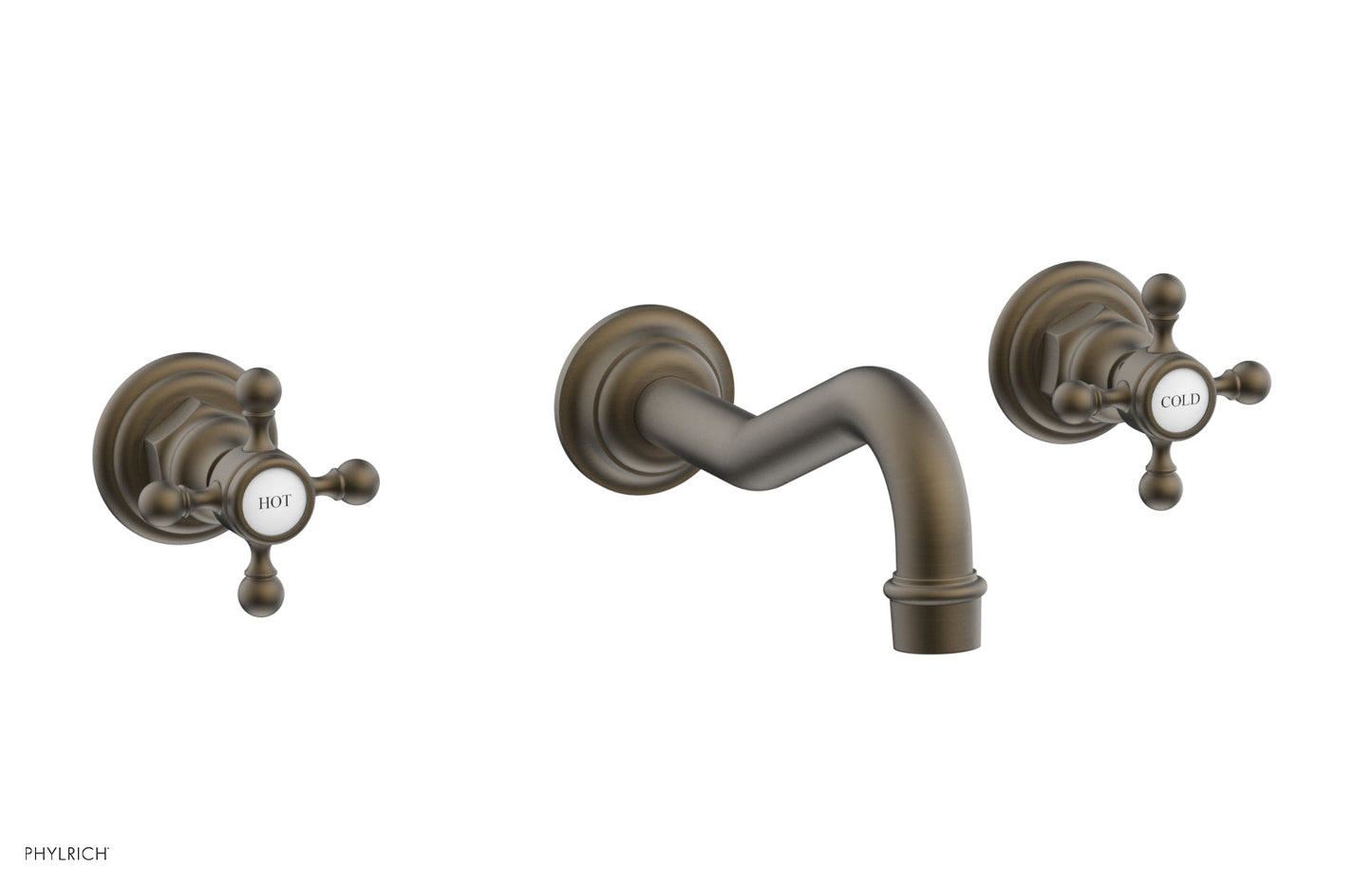Phylrich HENRI Wall Tub Set - Cross Handle 161-56