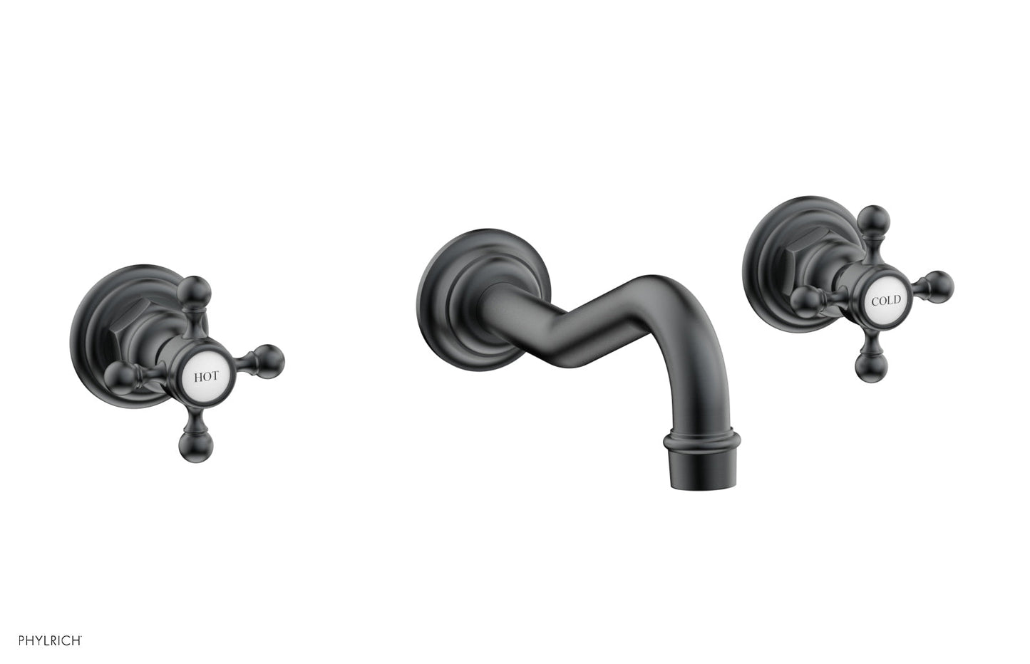 Phylrich HENRI Wall Tub Set - Cross Handle 161-56