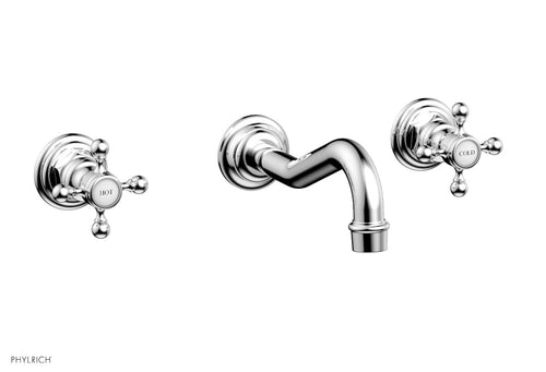 Phylrich HENRI Wall Lavatory Set With Cross Handles 161-11