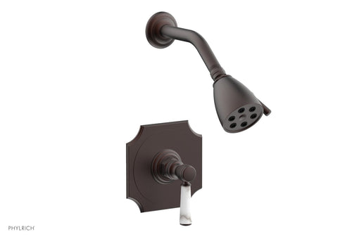 Phylrich HENRI Pressure Balance Shower Set - White Marble Handle 161-23