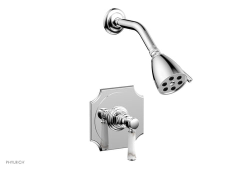 Phylrich HENRI Pressure Balance Shower Set - White Marble Handle 161-23