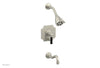 HENRI Pressure Balance Tub and Shower Set - Satin Black Lever Handle 161-30