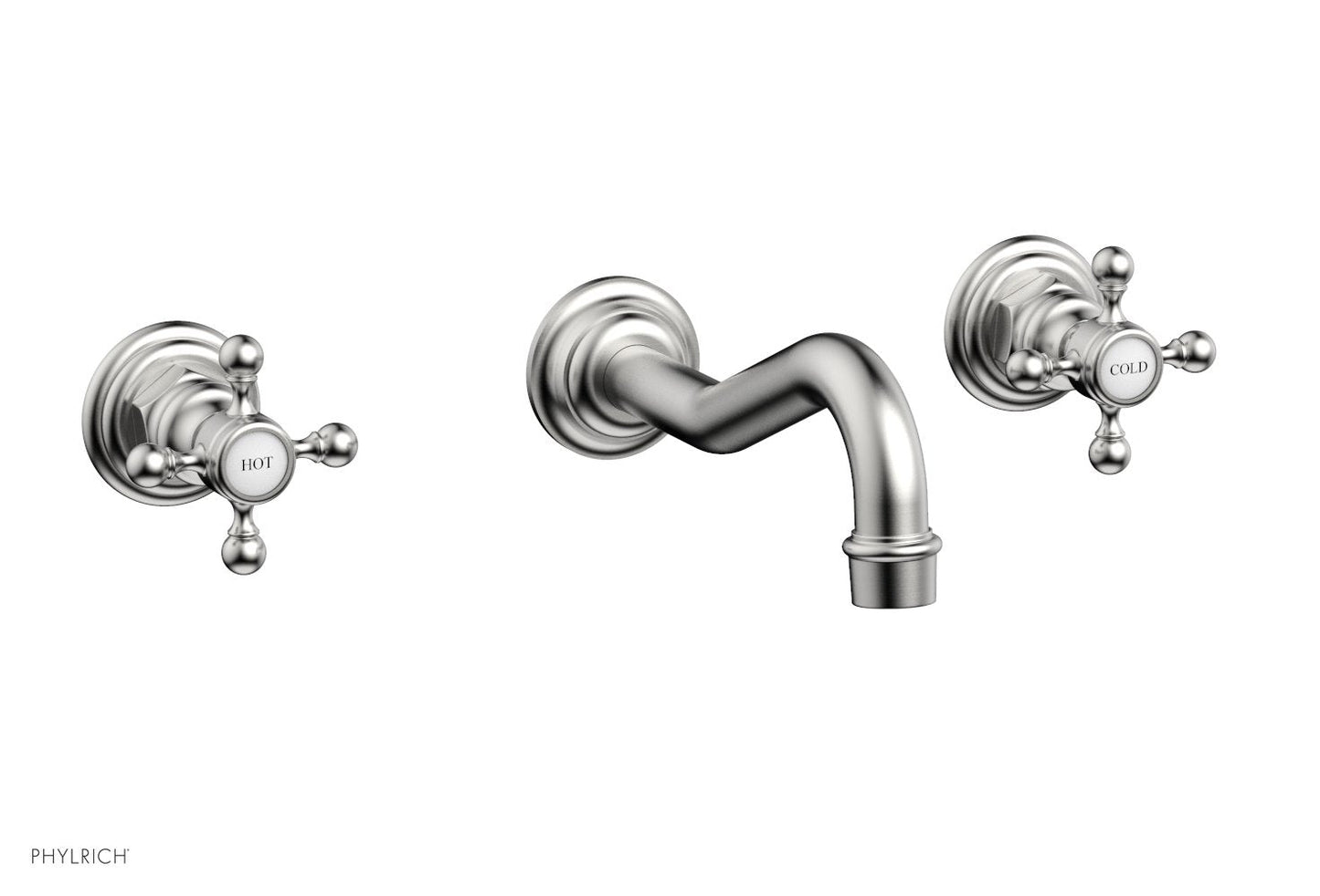 Phylrich HENRI Wall Tub Set - Cross Handle 161-56