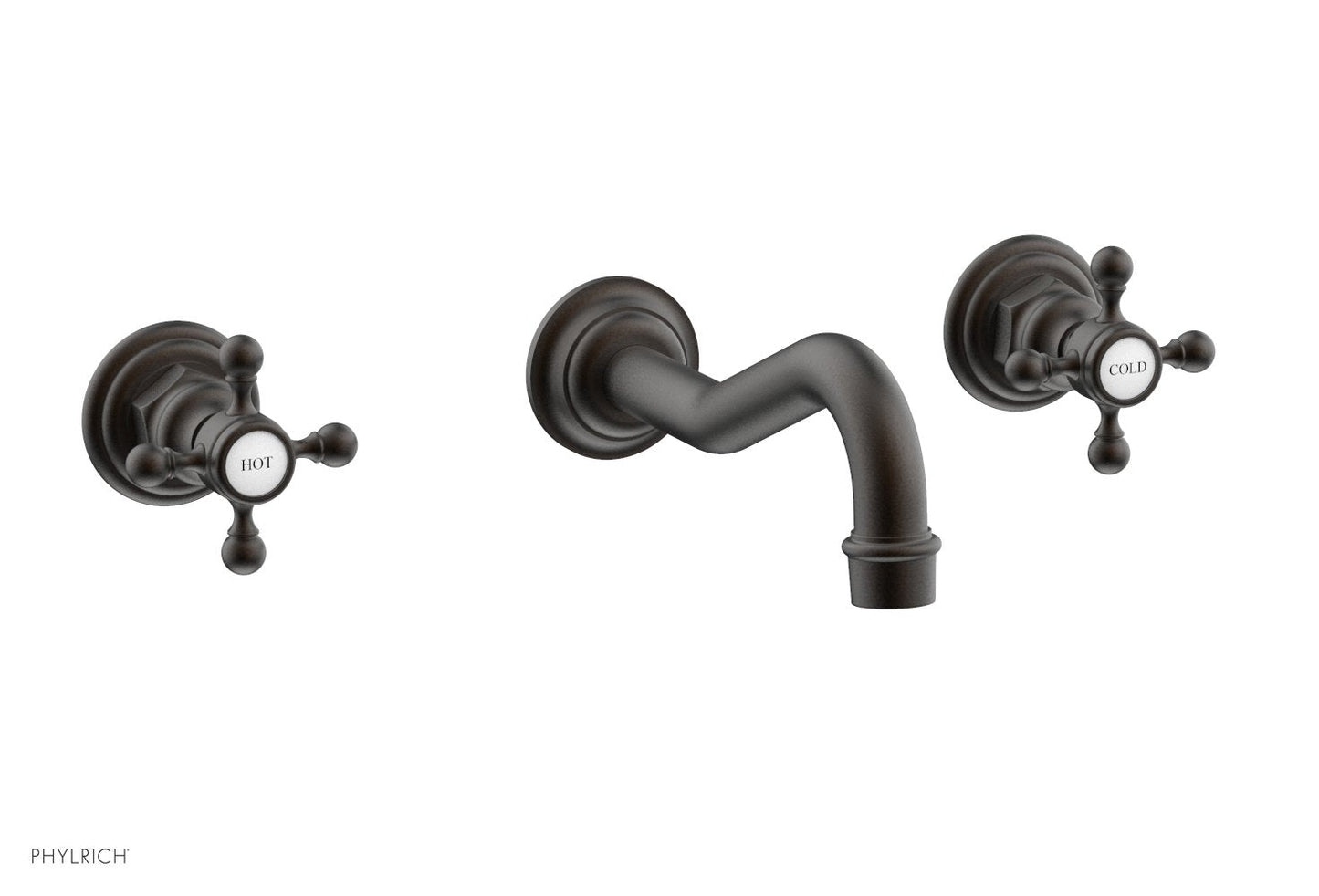Phylrich HENRI Wall Tub Set - Cross Handle 161-56
