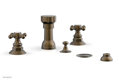 Phylrich HENRI Four Hole Bidet Set - Cross Handles 161-60
