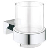 Grohe Essentials Cube Glass With Holder