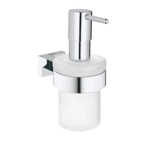 Grohe Essentials Cube Soap Dispenser With Holder