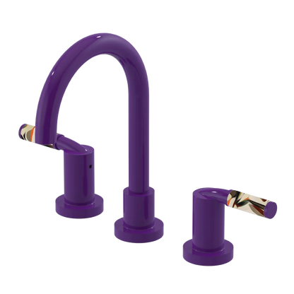 Rubinet Widespread Lav set (less drain) Purple Haze