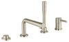 Grohe Essence New 4-Hole Single-Handle Deck Mount Roman Tub Faucet With 6.6 L/Min (1.75 Gpm) Hand Shower
