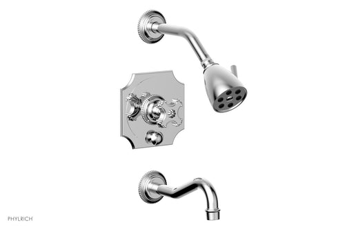 Phylrich MARVELLE Pressure Balance Tub and Shower Set - Cross Handle 162-26