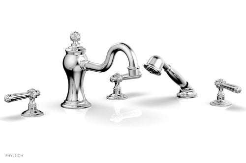 Phylrich MARVELLE Deck Tub Set with Hand Shower - Lever Handles 162-49