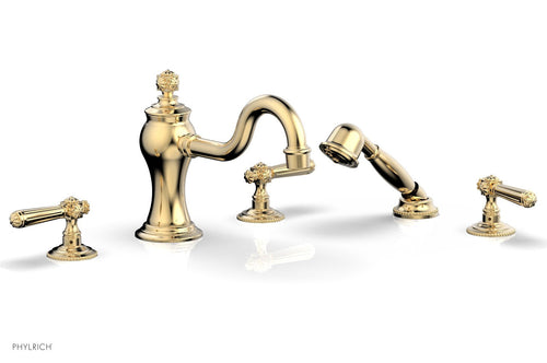 Phylrich MARVELLE Deck Tub Set with Hand Shower - Lever Handles 162-49