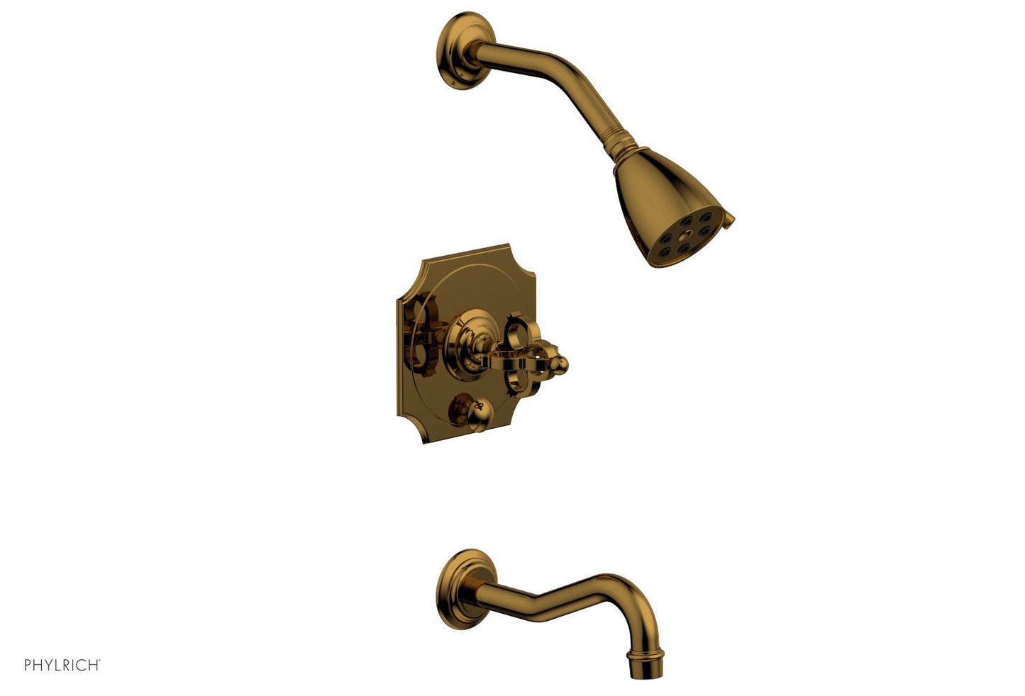Phylrich COURONNE Pressure Balance Tub and Shower Set 163-26