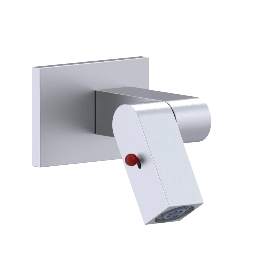 Rubinet Wall Mount Bidet & Foot Rinse with Dual Function Spray Satin Chrome