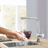 Minta Single-Handle Pull-Out Kitchen Faucet Dual Spray 6.6 L/Min - Golzar Home