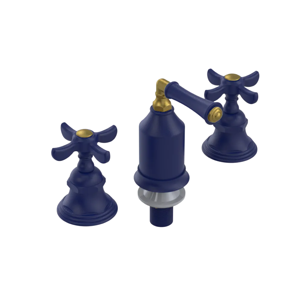 Rubinet Bidet Fitting with Spray, Diverter, and Vacum Breaker (Less Drain) Midnight Blue