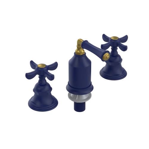 Rubinet Bidet Fitting with Spray, Diverter, and Vacum Breaker (Less Drain) Midnight Blue