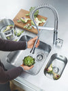 K7 Single-Handle Semi-Pro Dual Spray Kitchen Faucet 6.6 L/Min - Golzar Home