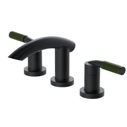 Rubinet Widespread Lav. Set. (less drain) Matt Black