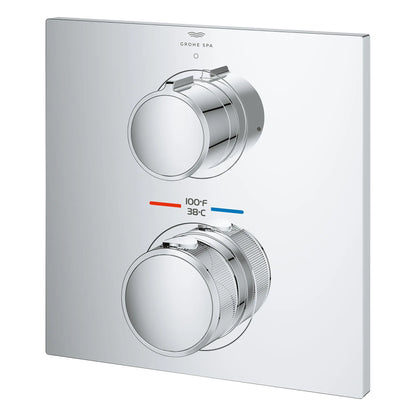 Grohe Allure New Dual Function 2-Handle Thermostatic Valve Trim - Golzar Home