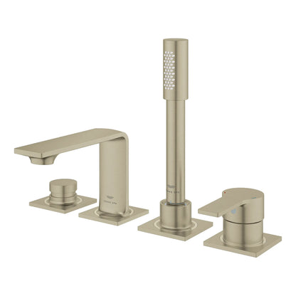 Allure New 4-Hole Single-Handle Deck Mount Roman Tub Faucet With 1.75 Gpm Hand Shower