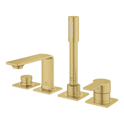 Allure New 4-Hole Single-Handle Deck Mount Roman Tub Faucet With 1.75 Gpm Hand Shower