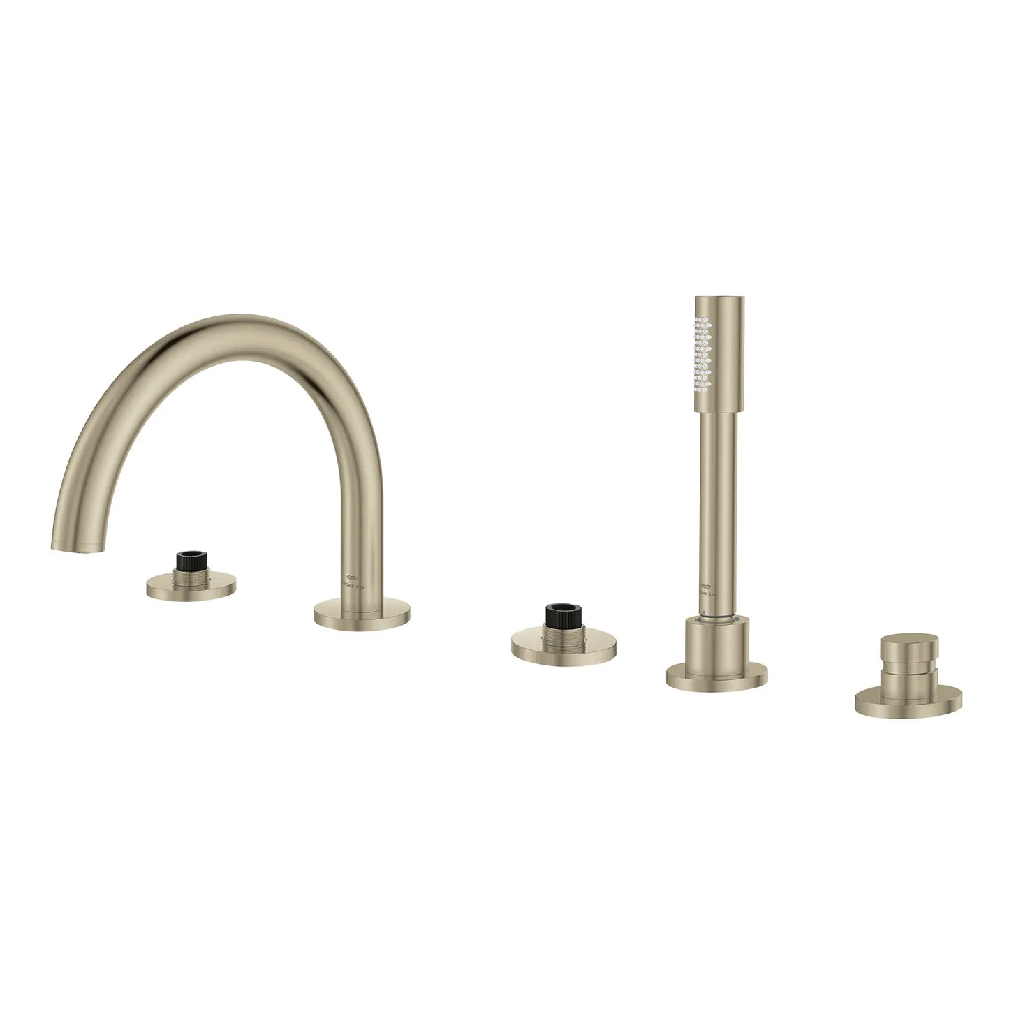 Grohe Atrio New 5-Hole 2-Handle Deck Mount Roman Tub Faucet With 1.75 Gpm Hand Shower