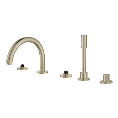 Grohe Atrio New 5-Hole 2-Handle Deck Mount Roman Tub Faucet With 1.75 Gpm Hand Shower
